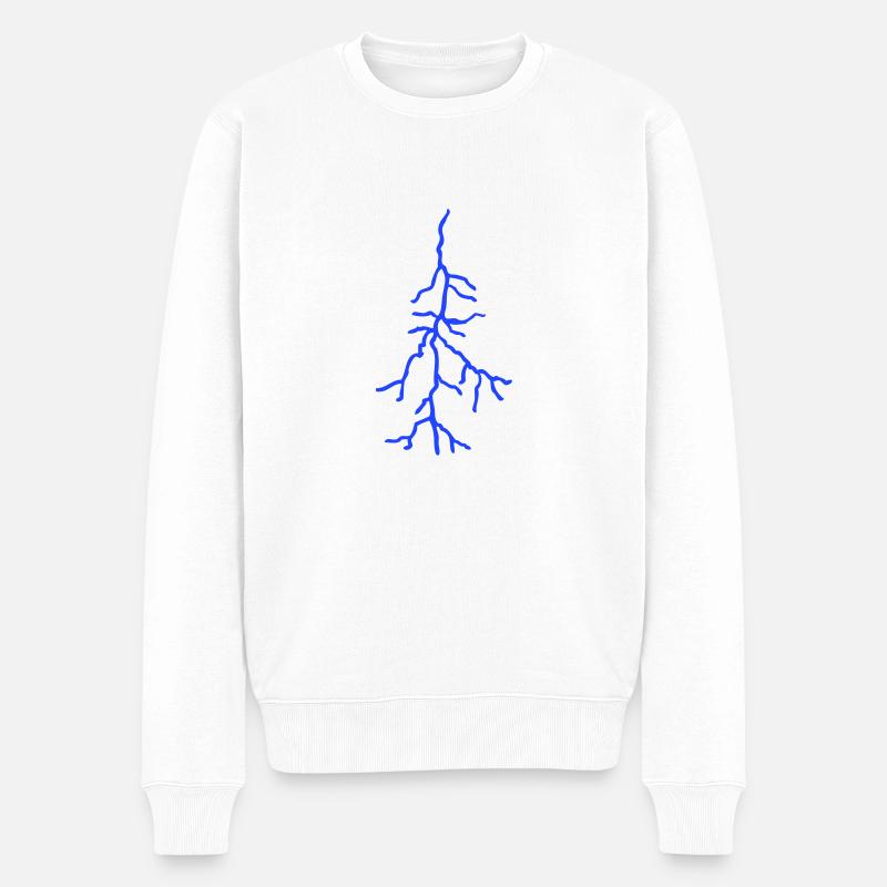 éclair - Pull Premium bio Homme - blanc