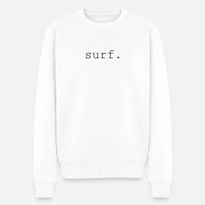 Brandung - Männer Premium Bio Pullover - Weiß