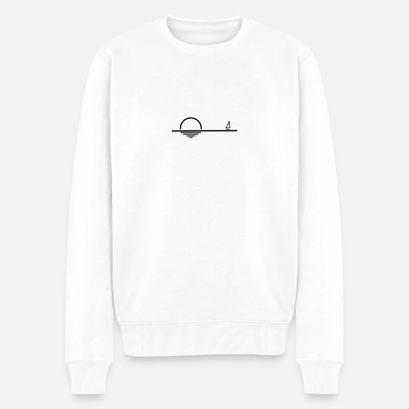 Into the sun - Männer Premium Bio Pullover - Weiß