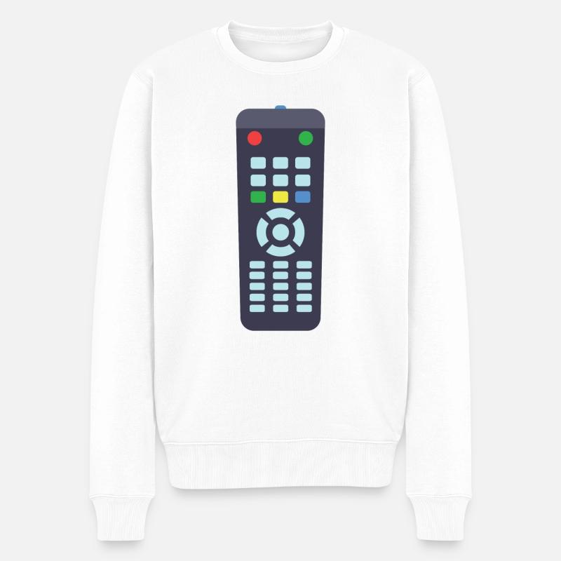 Télécommande - Pull Premium bio Homme - blanc