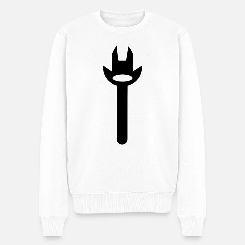 Werkzeug - Männer Premium Bio Pullover - Weiß