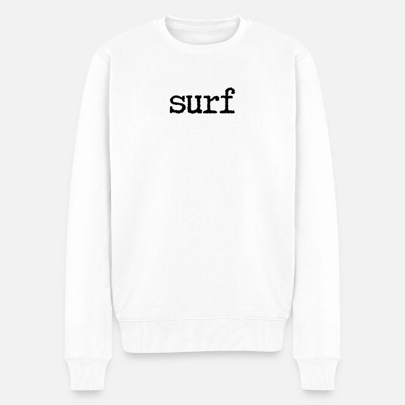 Brandung - Männer Premium Bio Pullover - Weiß