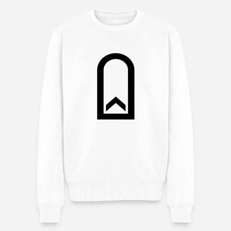 Feldwebel Dienstgrad - Männer Premium Bio Pullover - Weiß