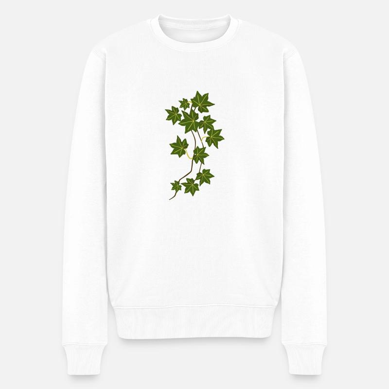 efeu - Männer Premium Bio Pullover - Weiß