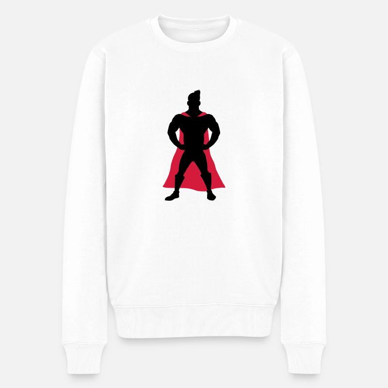 Superhero - Pull Premium bio Homme - blanc