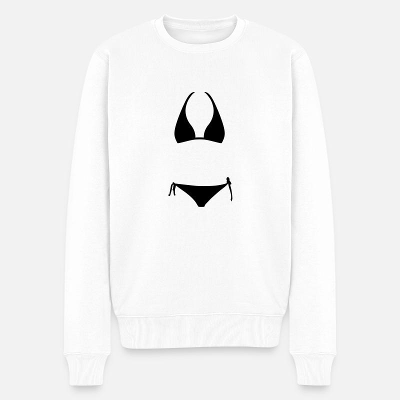 Bikini - Pull Premium bio Homme - blanc