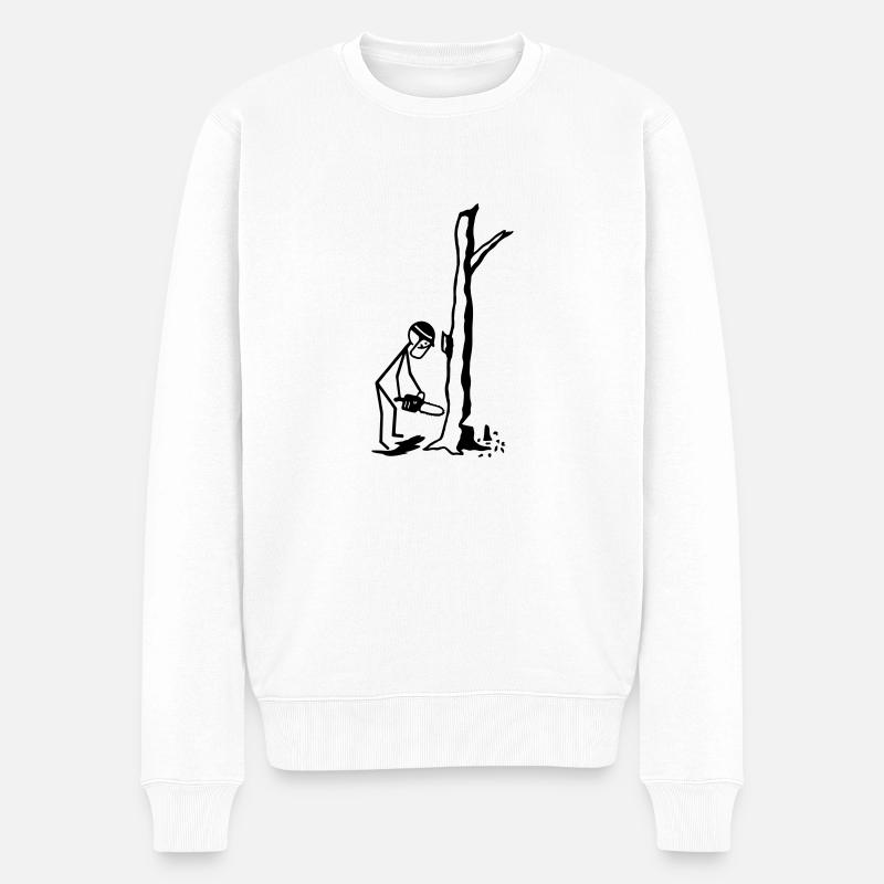 Förster - Männer Premium Bio Pullover - Weiß