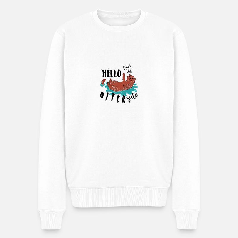 Côté OTTER - Pull Premium bio Homme - blanc