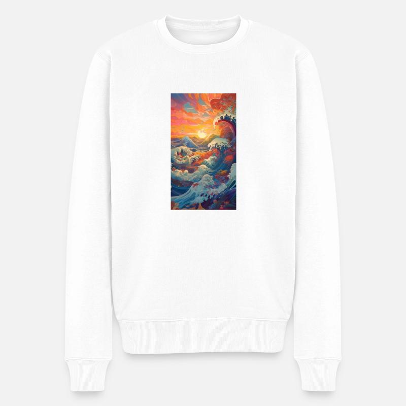 IMG 7693 - Männer Premium Bio Pullover - Weiß