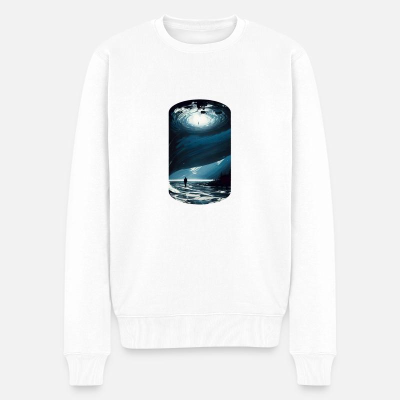 a world beyond - Männer Premium Bio Pullover - Weiß