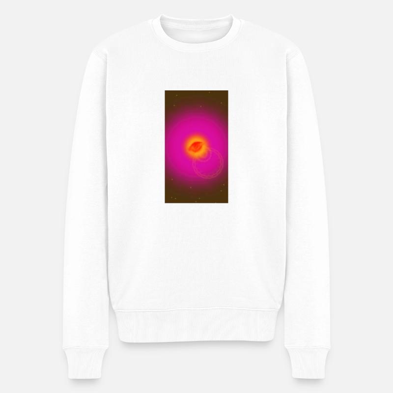 Super-Nova - Männer Premium Bio Pullover - Weiß