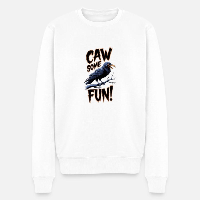 Caw-some Style - Pull Premium bio Homme - blanc