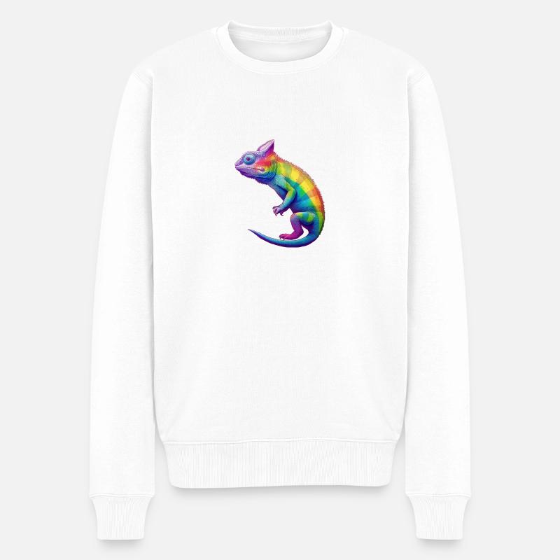 Fierté Caméléon - Pull Premium bio Homme - blanc