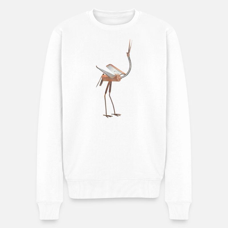 oiseau - Pull Premium bio Homme - blanc