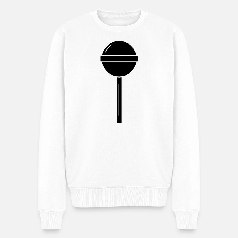 Lutscher - Männer Premium Bio Pullover - Weiß