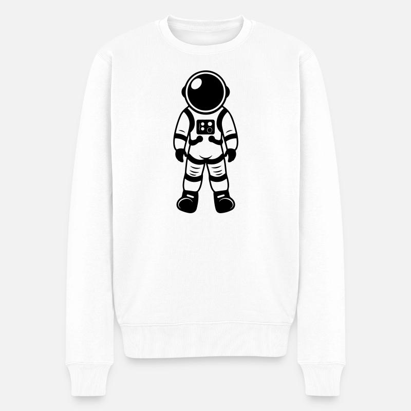 Astronaut Icon - Pull Premium bio Homme - blanc