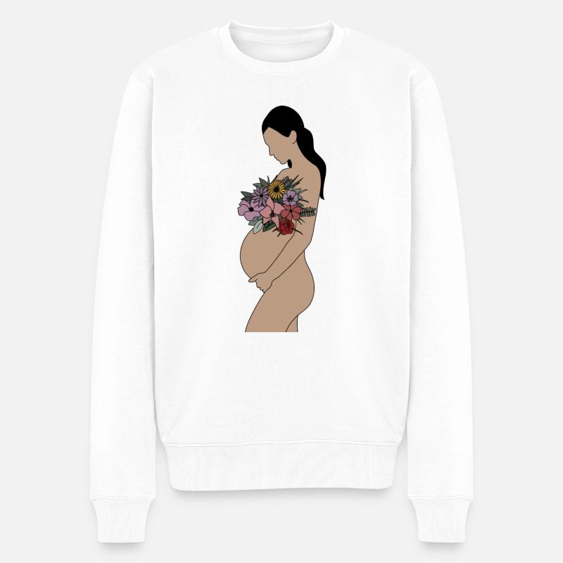 Enceinte - Pull Premium bio Homme - blanc