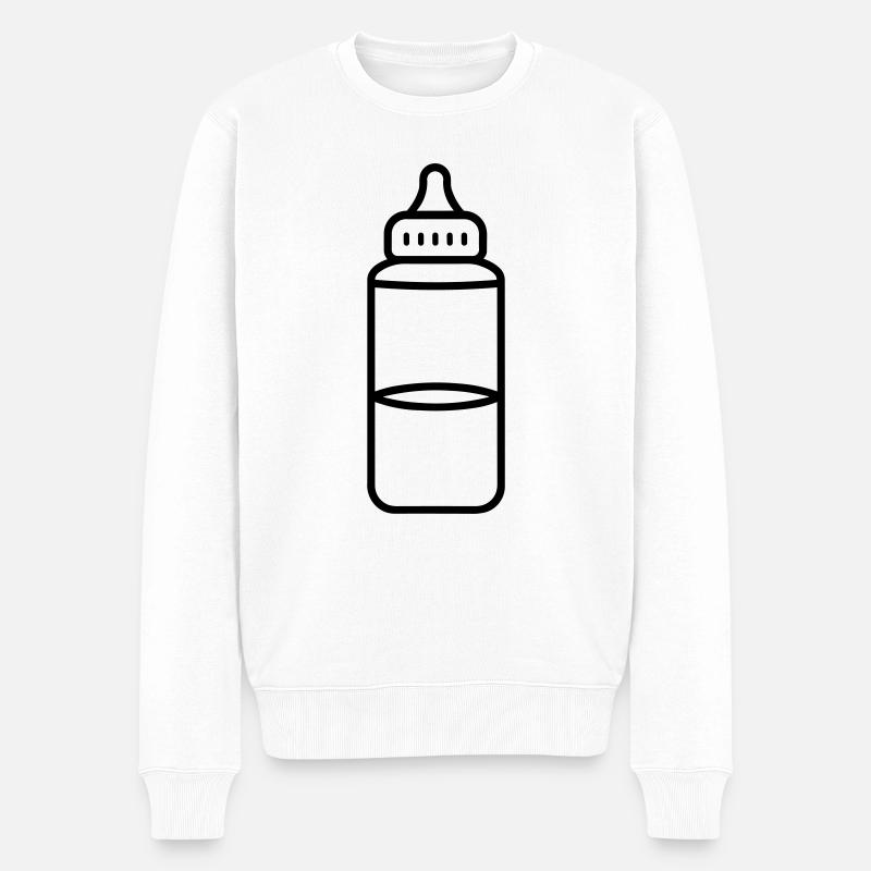 biberon - Pull Premium bio Homme - blanc