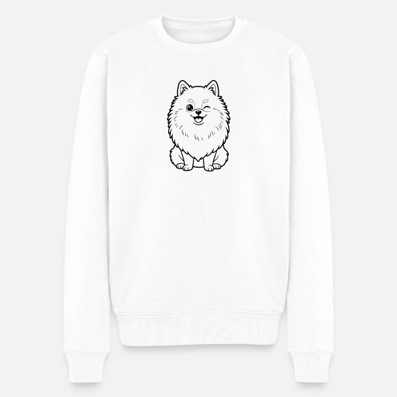 pomsky - Pull Premium bio Homme - blanc