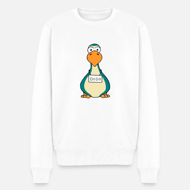 étrange dodo - dronte - Pull Premium bio Homme - blanc