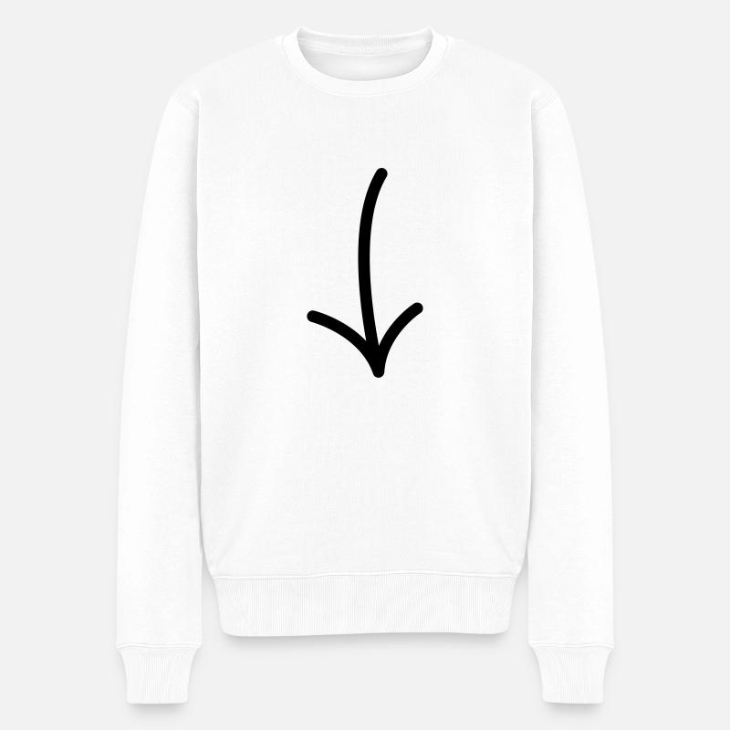 Pfeil - Ich bin´s! - Männer Premium Bio Pullover - Weiß
