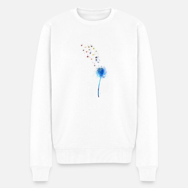 pissenlit - Pull Premium bio Homme - blanc