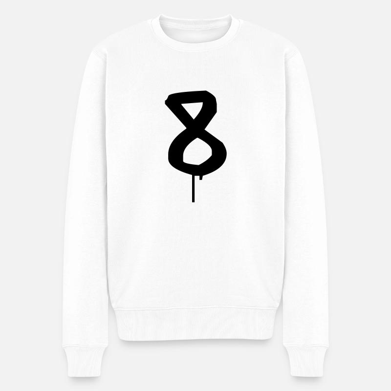 Graffiti : 8 - Pull Premium bio Homme - blanc