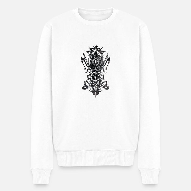 TECHNO - Pull Premium bio Homme - blanc