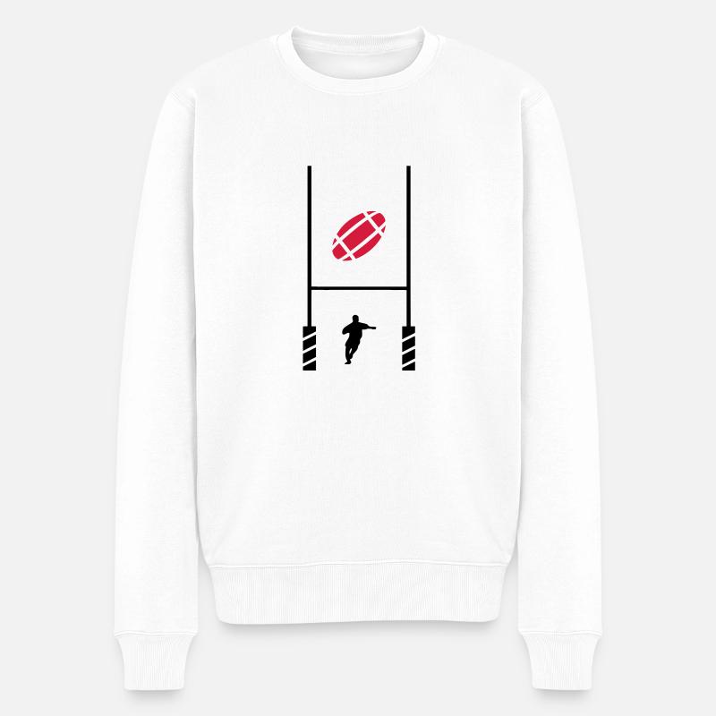 Rugby-Test 2 - Männer Premium Bio Pullover - Weiß