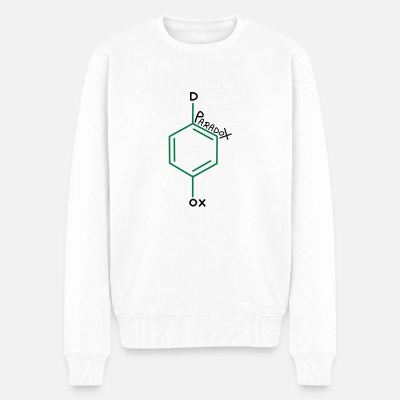 Paradox - Männer Premium Bio Pullover - Weiß