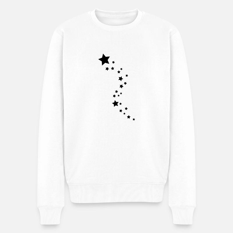 stars_d1 - Pull Premium bio Homme - blanc
