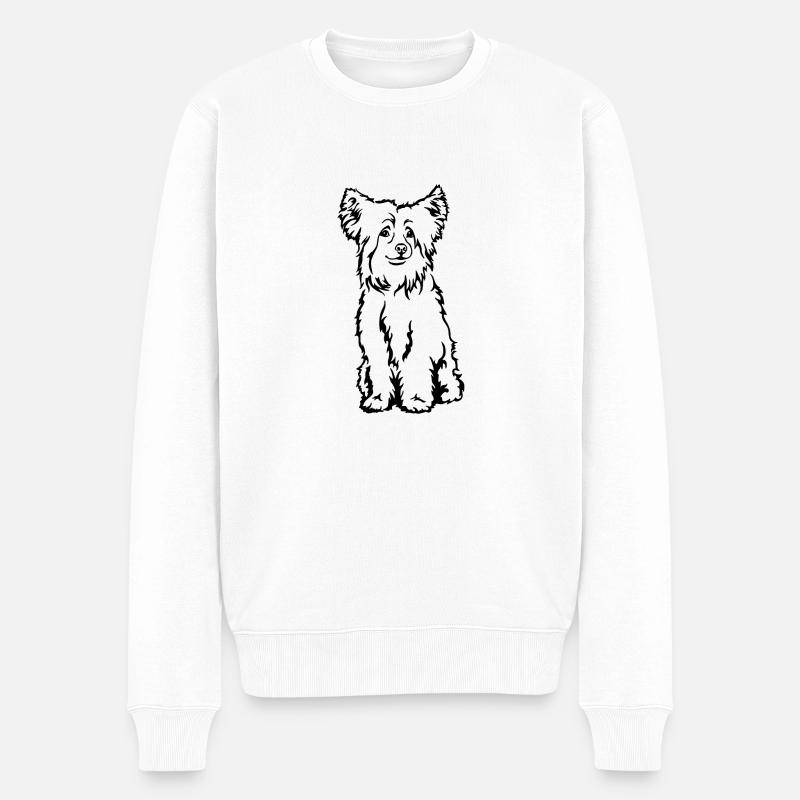 Powder Puff - Männer Premium Bio Pullover - Weiß