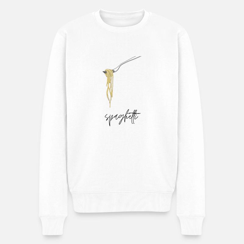 Spaghetti - Pull Premium bio Homme - blanc