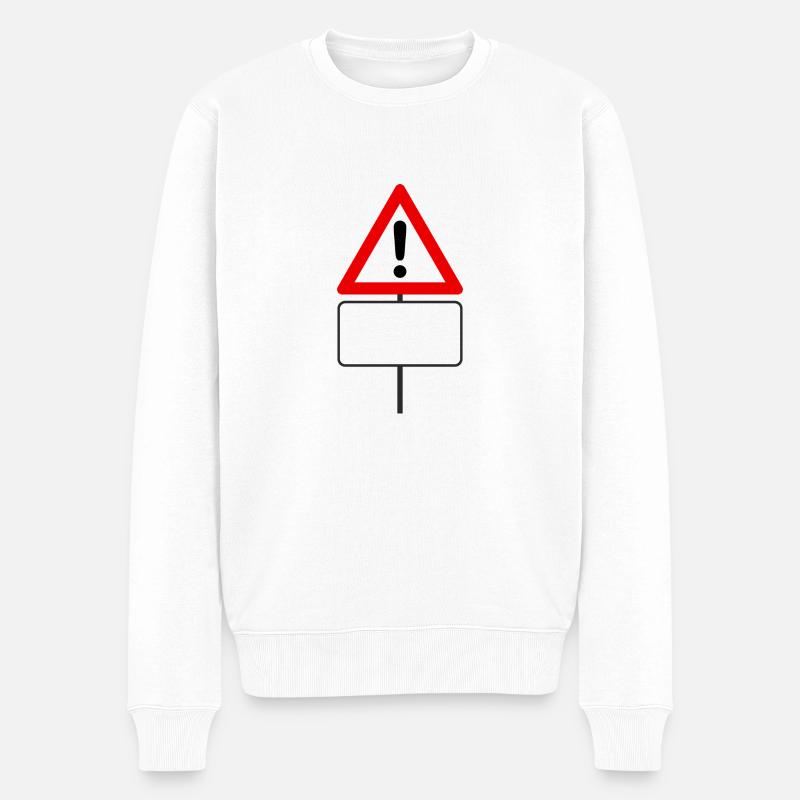 Signe d’attention vide. Pour vous étiqueter - Pull Premium bio Homme - blanc