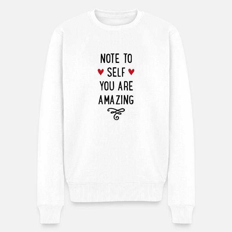 Motivation - Pull Premium bio Homme - blanc