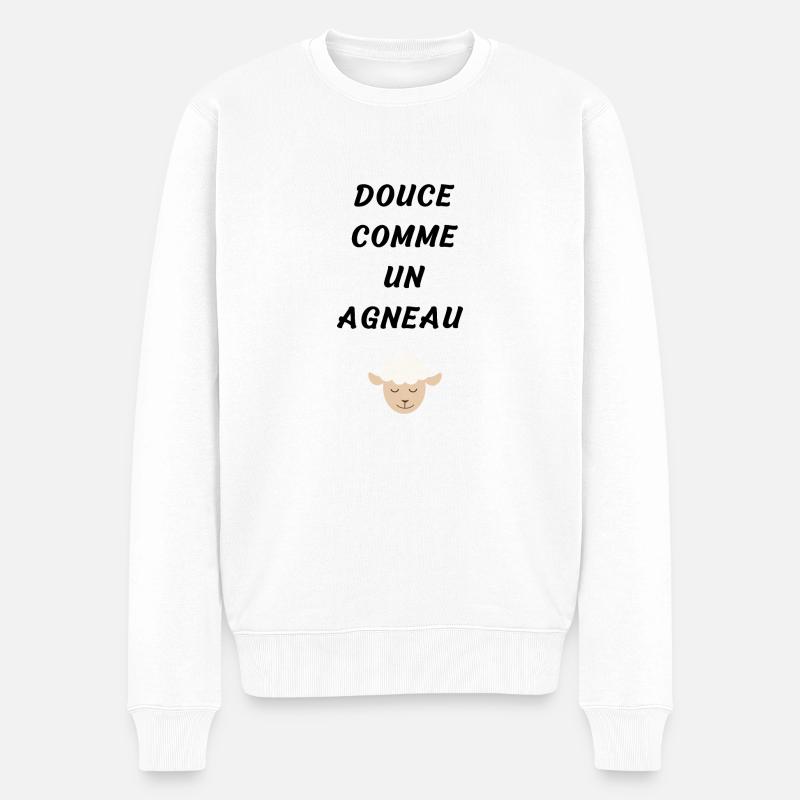 Douce comme un agneau - Pull Premium bio Homme - blanc