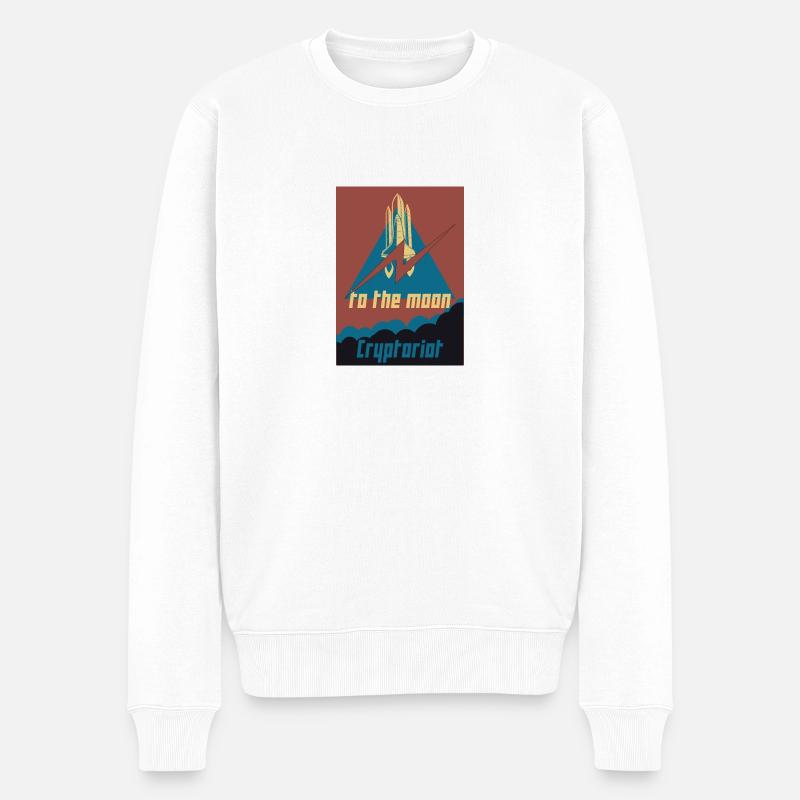 Cryptoriot - Pull Premium bio Homme - blanc