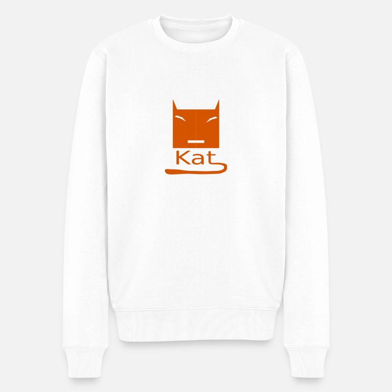 Kat Face 22 - Pull Premium bio Homme - blanc