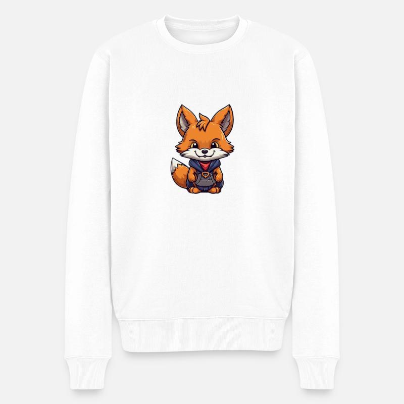 Méchant renard - Pull Premium bio Homme - blanc