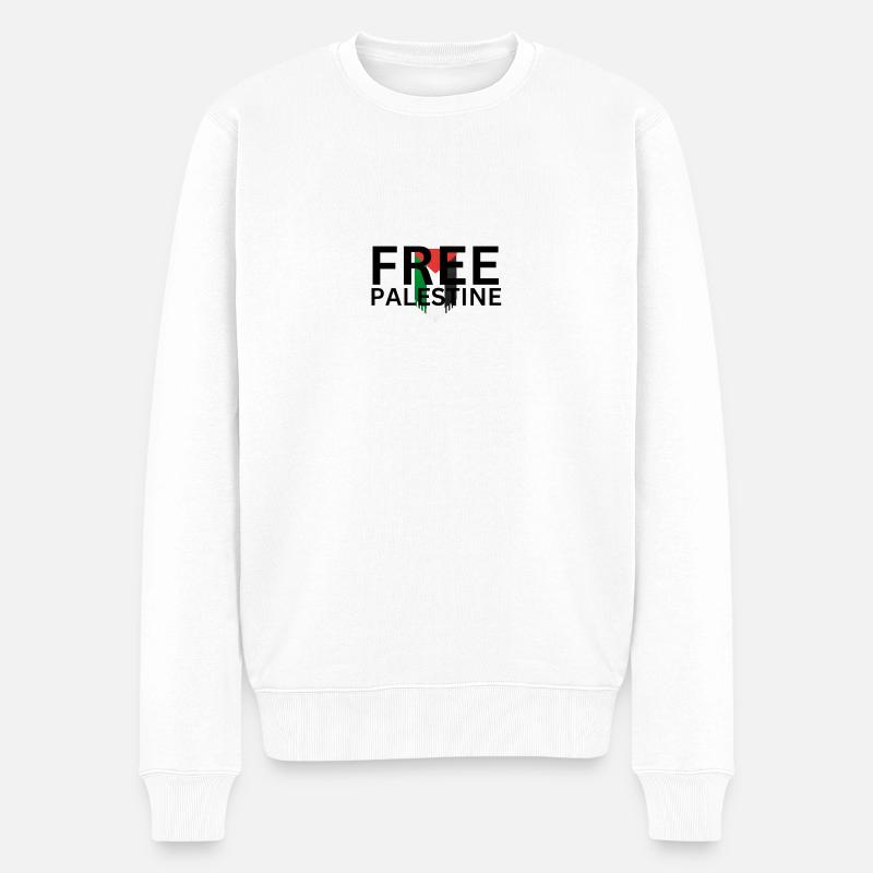 Palestine libre - Pull Premium bio Homme - blanc