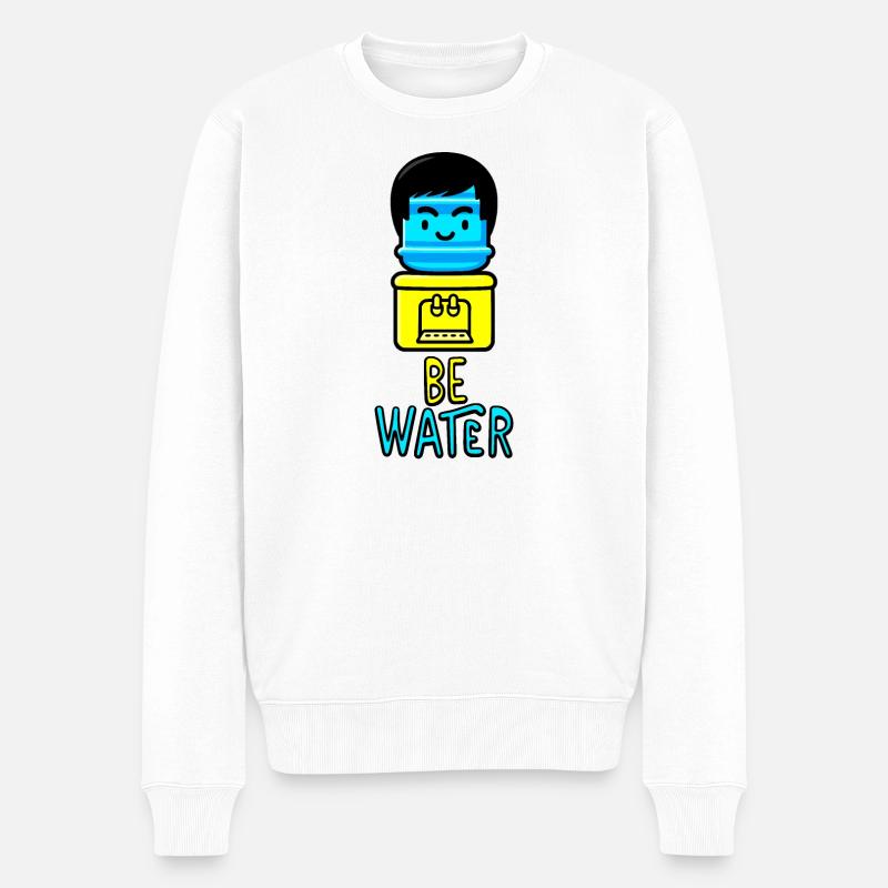 Sei Wasserkühler - Männer Premium Bio Pullover - Weiß