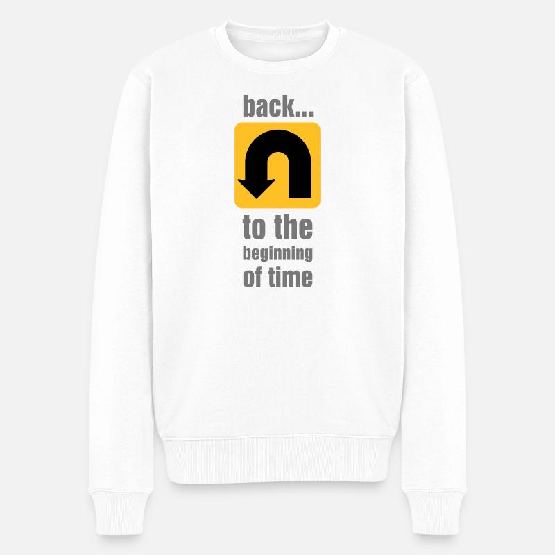 U-turn - Men's Premium Organic Jumper - white