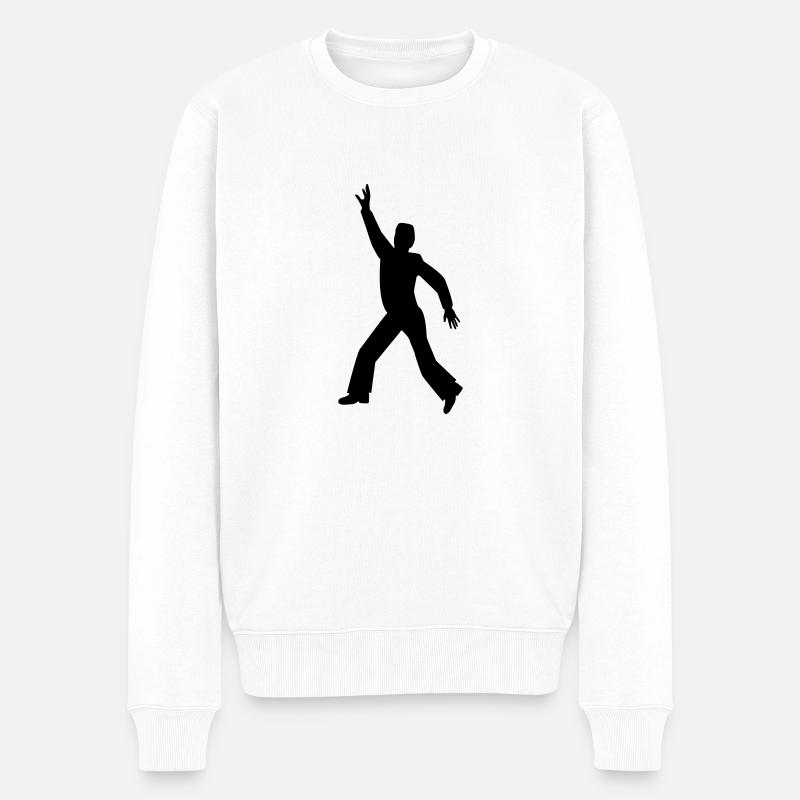 tanzen - Männer Premium Bio Pullover - Weiß