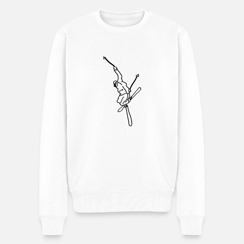 skier - Pull Premium bio Homme - blanc