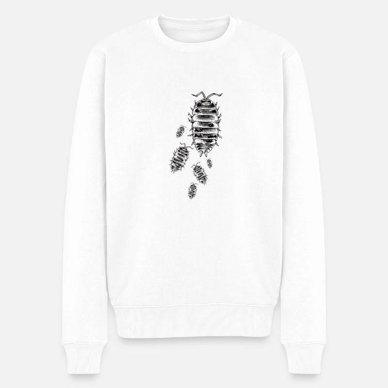 Assel - Männer Premium Bio Pullover - Weiß