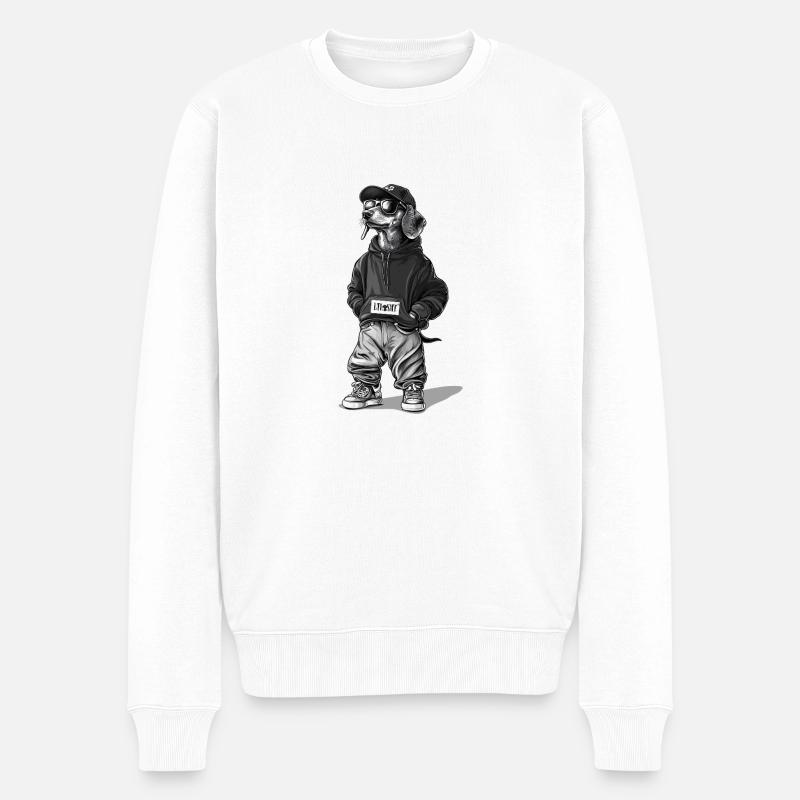 Mann deiner Träume - Männer Premium Bio Pullover - Weiß