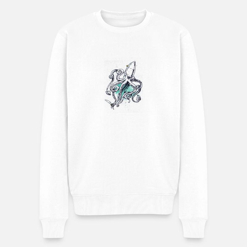 shirt, conception, t-shirt - Pull Premium bio Homme - blanc