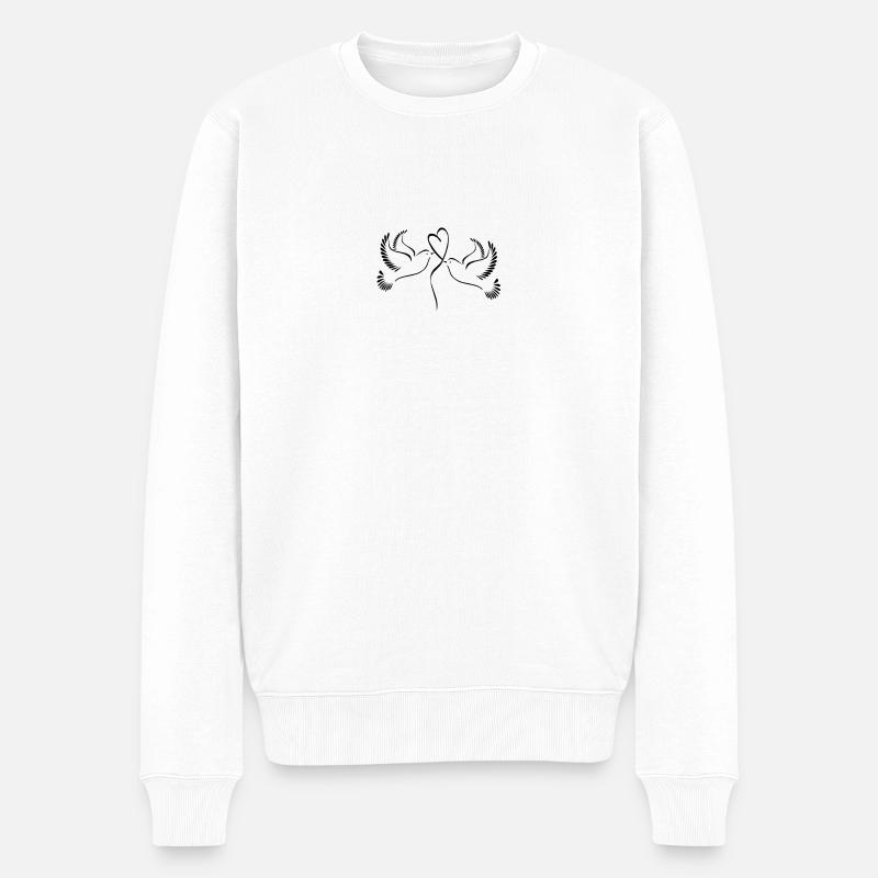 L'amour - Pull Premium bio Homme - blanc