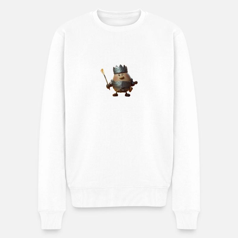PotatoKnight (Kartoffelritter) - Männer Premium Bio Pullover - Weiß