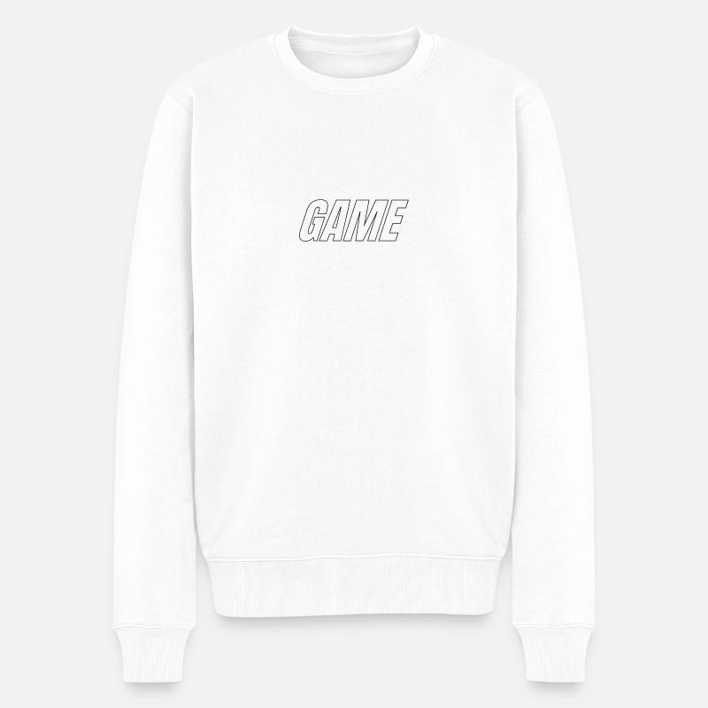 Game - Männer Premium Bio Pullover - Weiß